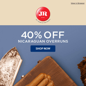 You won't find a better bargain: 40% off Nicaraguan Overruns