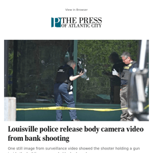 Louisville police release body camera video from bank shooting