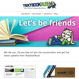 Get your daily dose of TextbookRush