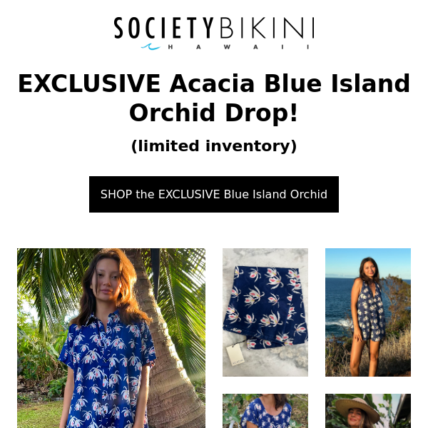 NEW Acacia EXCLUSIVES in Blue Island Orchid 💙💙💙