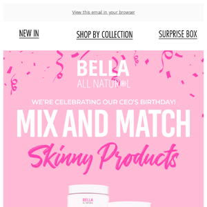 MIX AND MATCH SKINNY PRODUCTS 2 X $80 🎂🤩