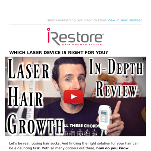 Would You Buy A Laser Hair Growth Device?