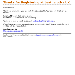 Thanks for Registering at Leatherotics UK
