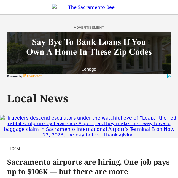 Sacramento airports are hiring. One job pays up to $106K — but there are more opportunities