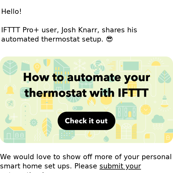 ☀️ How to automate your thermostat with IFTTT ☀️