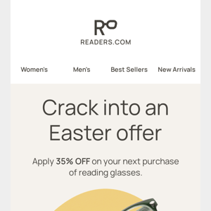 Crack into 35% OFF this Easter