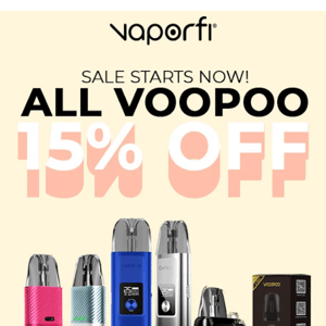 It's VooPoo Day - All VooPoo 15% Off