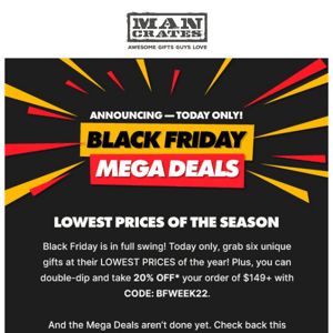 💥 MEGA DEALS ARE HERE! Today Only!