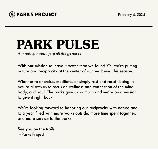 Park Pulse monthly newsletter: Redwoods restoration, winter activities, & hugging trees