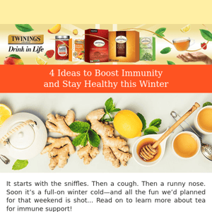 4 Ideas to Boost Immunity and Stay Healthy this Winter