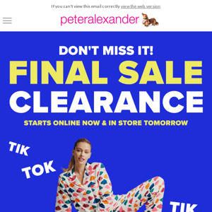 Final Sale Clearance is HERE!