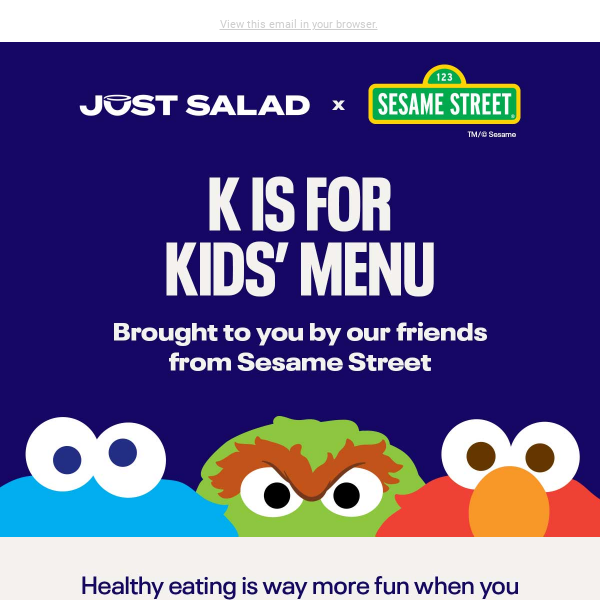 Sesame Street x Just Salad