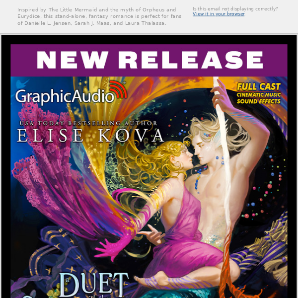 NEW RELEASE! Married to Magic 4: A Duet With The Siren Duke by Elise Kova.