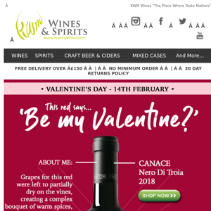 Valentine's Day Wine of the Week