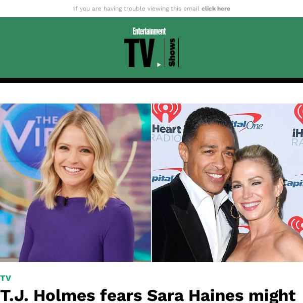 T.J. Holmes fears Sara Haines might be fired from 'The View' over Amy  Robach friendship - Martha Stewart