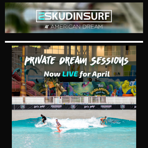 Get Your Dose of Stoke: New Sessions for Spring OPEN Today