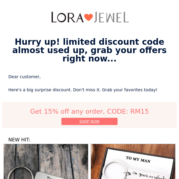 Hurry up! limited discount code almost used up, grab your offers right now...