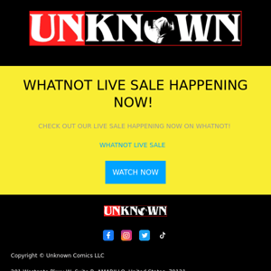 WHATNOT LIVE SALE HAPPENING NOW!