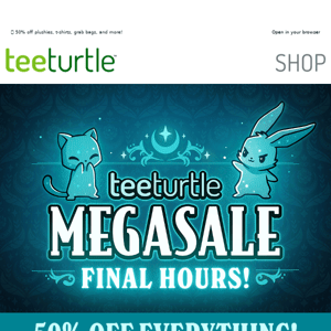 LAST DAY to shop the Megasale!