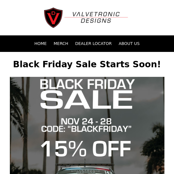 Black Friday Sale Starts Soon!