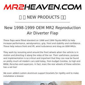 ⚡️ ⚡️ MR2Heaven NEW Products/NEWS/SALES Alert!  💥 💥