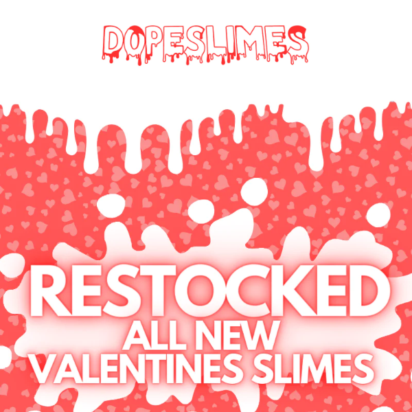 Dope Slimes, you are going to fall in LOVE with these ❤️ all new Valentines SLIMES ❤️