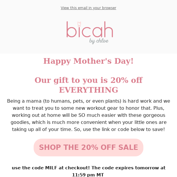 Celebrating mamas with a SURPRISE SALE!