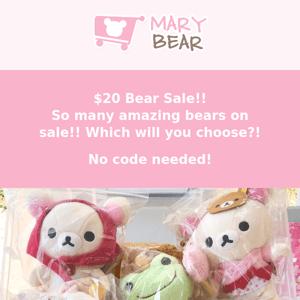 🧸$20 Bear Sale!! BE 1st TO SHOP!🥇 Plus, 30% off Stationery