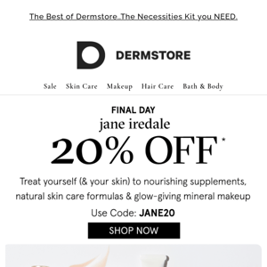 Final Day — 25% Off jane iredale