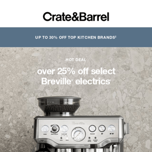 DEAL ALERT | Over 25% off select Breville electrics