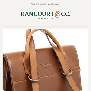 New Handmade in Maine Leather Goods