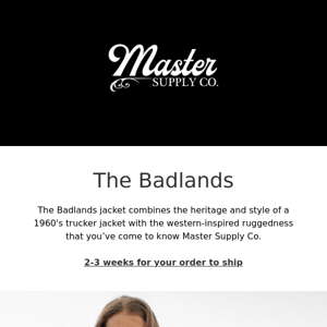 Master Supply Co- The Badlands