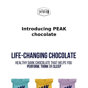 Have you heard about PEAK chocolate?