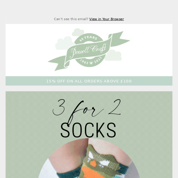 STOCK UP & SAVE: 3 for 2 socks! 🧦