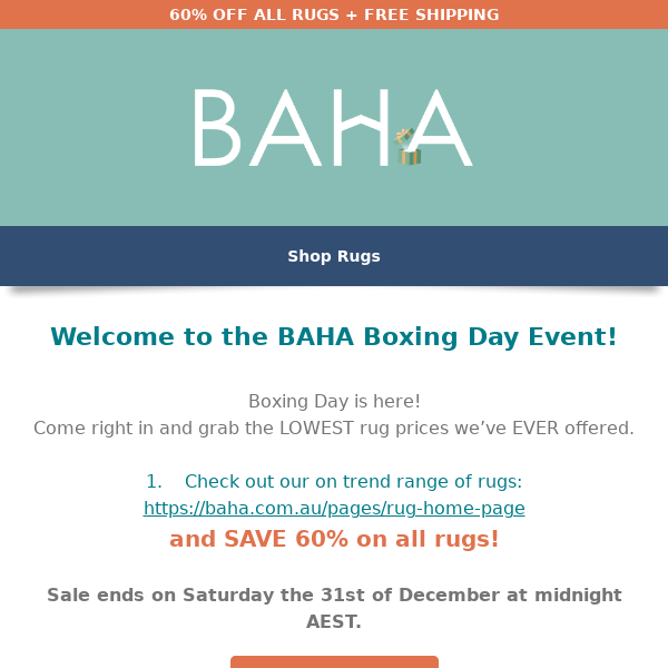 🎁 Welcome To The BAHA Boxing Day Event