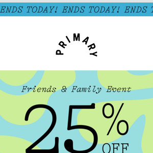 🔔 25% OFF SITEWIDE ENDS NOW! 🔔