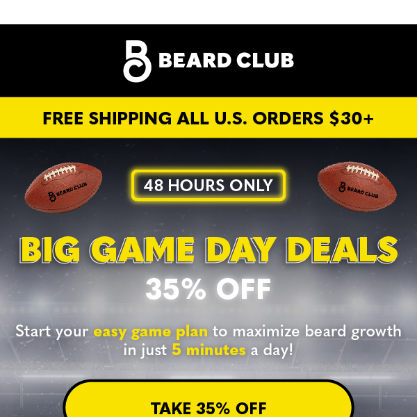 Big Game Day Sale starts NOW!