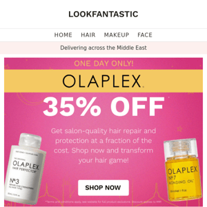 Olaplex: 35% Off 😱