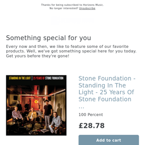 NEW! Stone Foundation - Standing In The Light - 25 Years Of Stone Foundation [2LP Clear Vinyl]