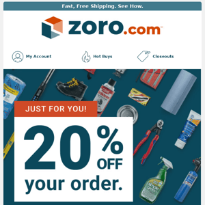 Today Only: 20% off, 100% Awesome!