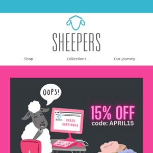 15% off everything + Will you be part of the flock? 🐑💝