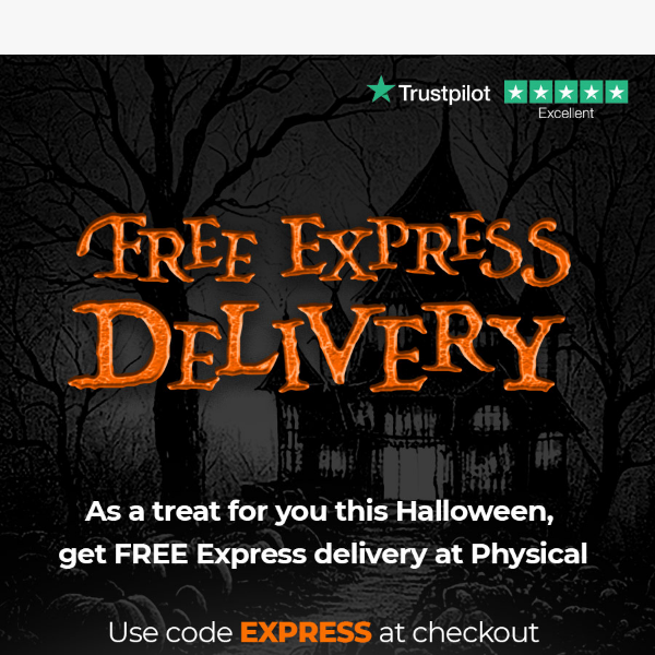 Halloween Treat: Free Express Delivery