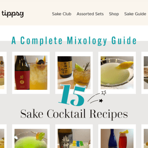 Craft sake cocktails at home 🍹