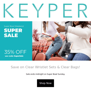 Super Bowl Super Sale! 35% off game day styles.  🏈