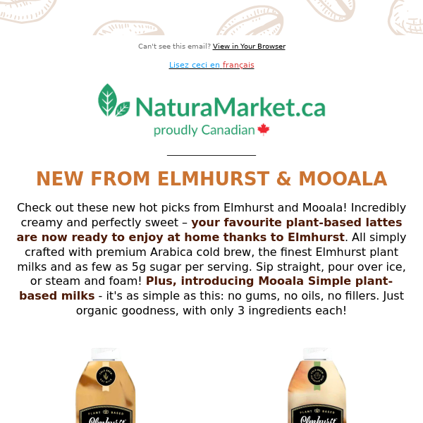☕ Get Nourished with NEW Elmhurst Lattes & Organic 2-Ingredient Mooala Almond Milk