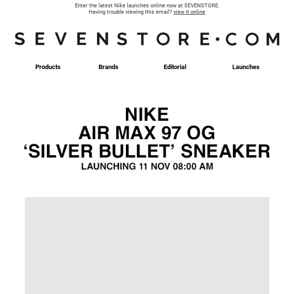 LAUNCHING: Nike Air Max 97 OG 'Silver Bullet' Sneaker - Seven Store
