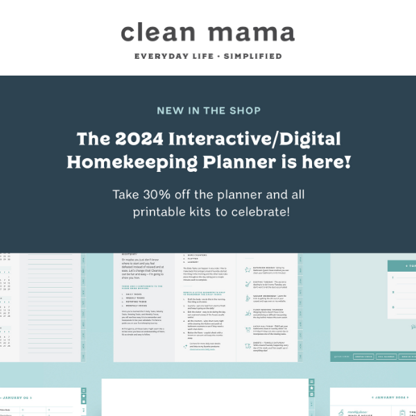 Clean Mama Homekeeping Planner® – 2024