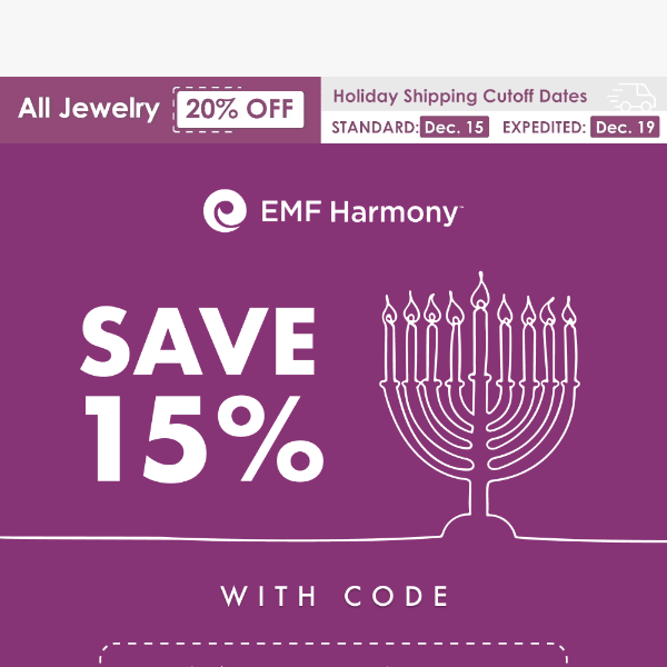 Last Chance for Hanukkah Savings 🕎