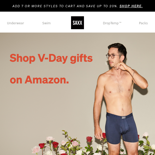 Get his V-Day gifts with Amazon Prime 💝⏳ - SAXX Underwear