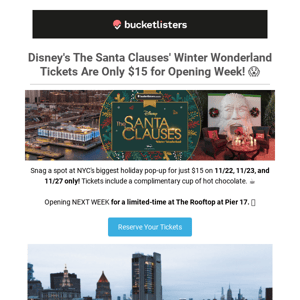 Snag $15 Tickets to Disney's The Santa Clauses' Winter Wonderland 🎅